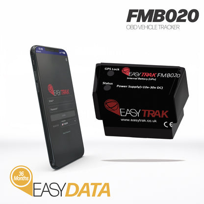 EasyTrak FMB020 - OBD - Self install + 36 Months of data